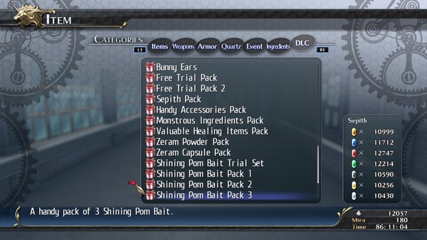 Скриншот из The Legend of Heroes: Trails of Cold Steel - Shining Pom Bait Pack 3