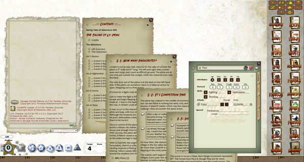 Скриншот из Fantasy Grounds - Daring Tales of Adventure 04: The Talons of LoPeng (Savage Worlds)