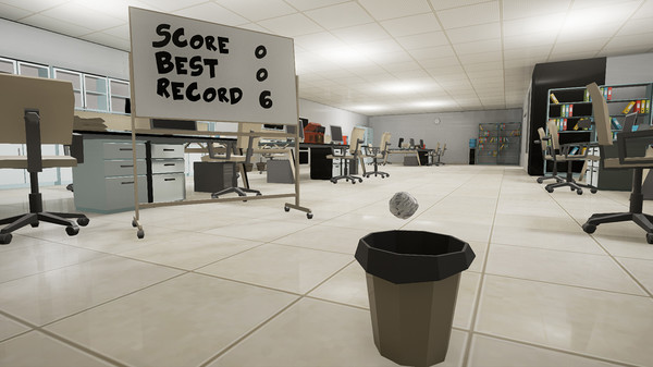 Paper Toss VR game for Linux 1