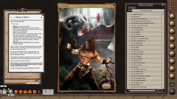 Скриншот из Fantasy Grounds - Beasts & Barbarians: Garden of Death (Savage Worlds)