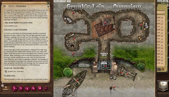 Скриншот из Fantasy Grounds - Compass Point 04 - Grunk's Lair (3.5E)