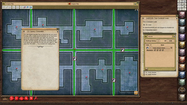 Скриншот из Fantasy Grounds - Mini-Dungeon #025: The Choker Lair (PFRPG)