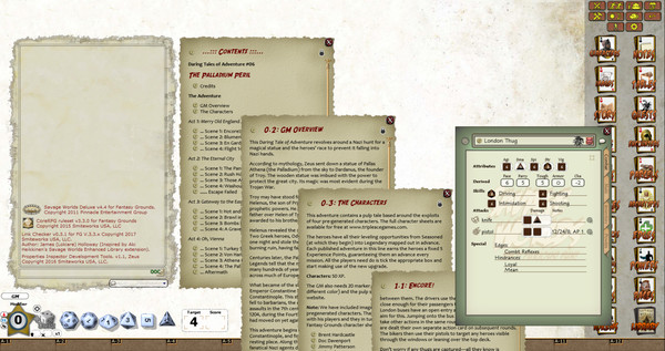 Скриншот из Fantasy Grounds - Daring Tales of Adventure 06: The Palladium Peril (Savage Worlds)