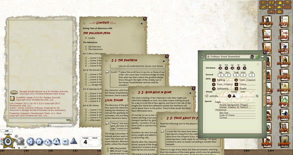 Скриншот из Fantasy Grounds - Daring Tales of Adventure 06: The Palladium Peril (Savage Worlds)