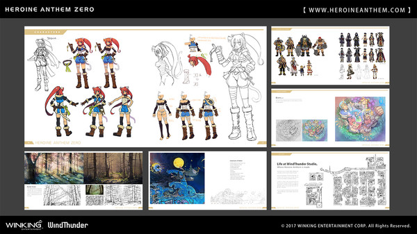 Скриншот из Heroine Anthem Zero - Art Book