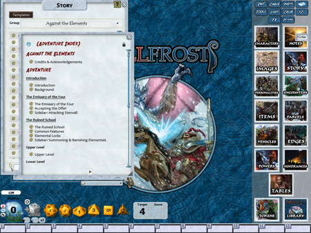 Скриншот из Fantasy Grounds - Hellfrost: Against the Elements (Savage Worlds)