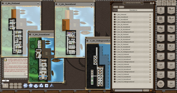 Скриншот из Fantasy Grounds - 0one's Colorprints #2: Riverside Inn (Map Pack)