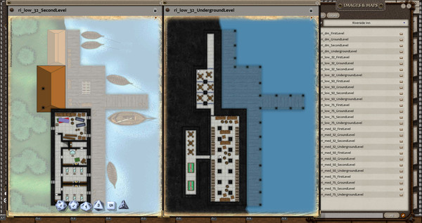 Скриншот из Fantasy Grounds - 0one's Colorprints #2: Riverside Inn (Map Pack)