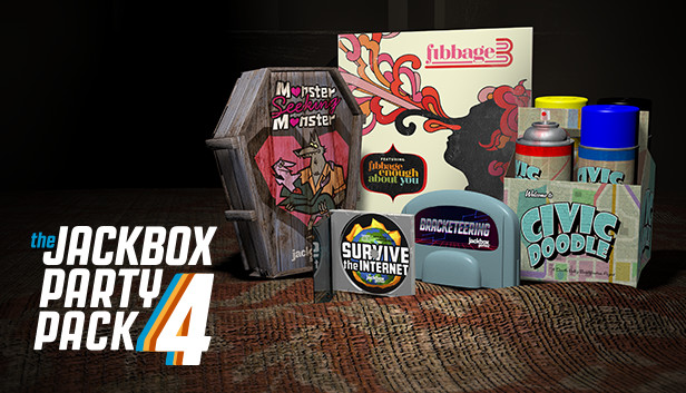 Сэкономьте 35% при покупке The Jackbox Party Pack 4 в Steam