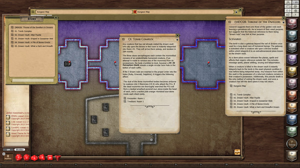 Скриншот из Fantasy Grounds - Mini-Dungeon #028: Throne of the Dwellers in Dreams (PFRPG)