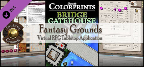 Fantasy Grounds - 0one's Colorprints #4: Bridge Gatehouse (Map Pack)