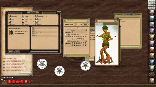 Скриншот из Fantasy Grounds - Mini-Dungeon #030: The Burning Tree of Coilltean Grove (PFRPG)