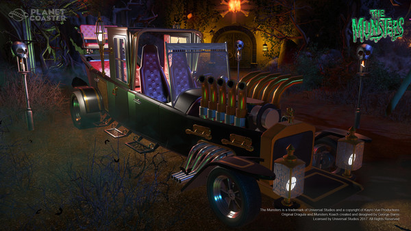 Скриншот из Planet Coaster - The Munsters® Munster Koach Construction Kit
