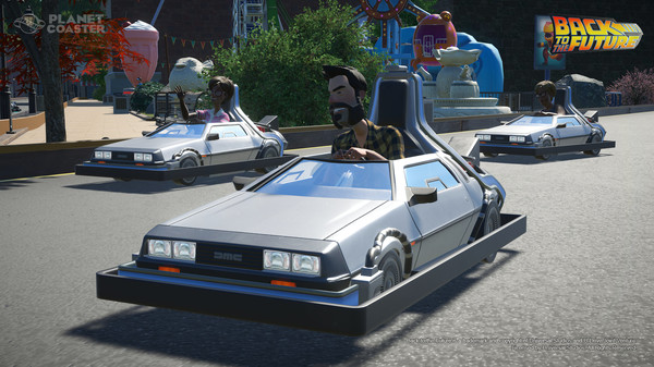 Скриншот из Planet Coaster - Back to the Future™ Time Machine Construction Kit