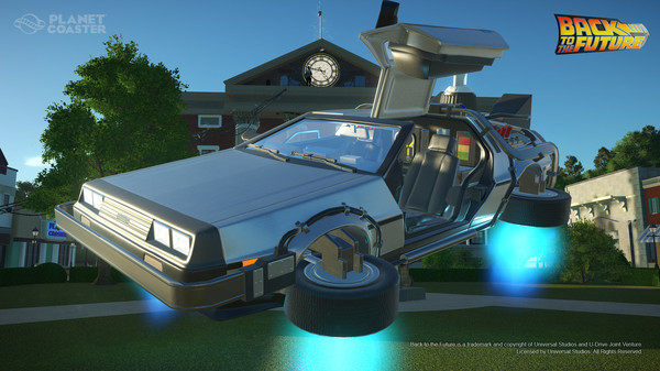 Скриншот из Planet Coaster - Back to the Future™ Time Machine Construction Kit