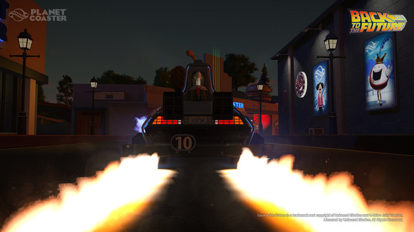 Скриншот из Planet Coaster - Back to the Future™ Time Machine Construction Kit