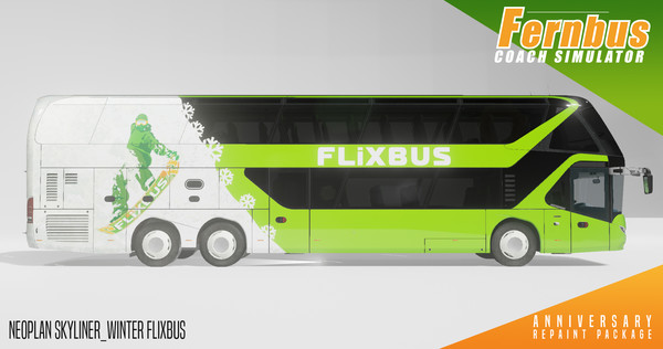 Скриншот из Fernbus Simulator - Anniversary Repaint Package