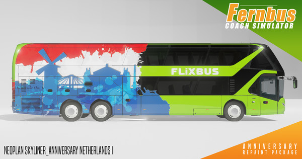 Скриншот из Fernbus Simulator - Anniversary Repaint Package