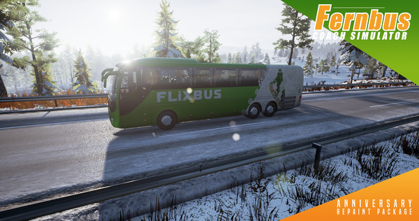 Скриншот из Fernbus Simulator - Anniversary Repaint Package