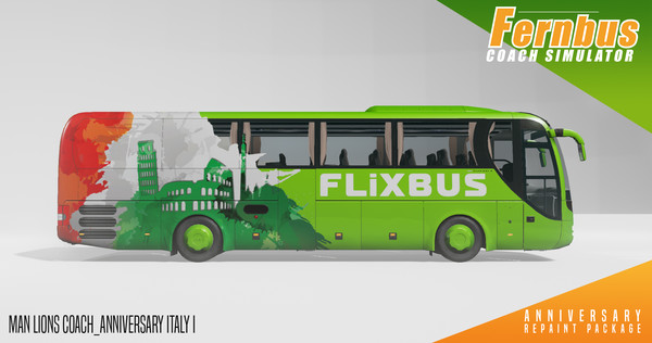 Скриншот из Fernbus Simulator - Anniversary Repaint Package