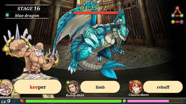 Скриншот из VALIANT KNIGHTS Typing Battle