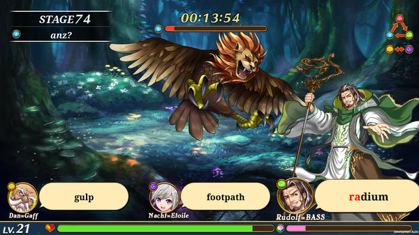 Скриншот из VALIANT KNIGHTS Typing Battle
