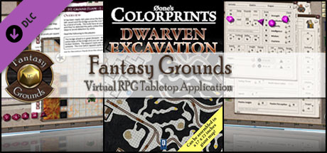 Fantasy Grounds - 0one's Colorprints #7: Dwarven Excavation (Map Pack)