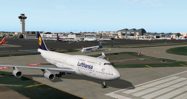 Скриншот из X-Plane 11 - Add-on: FunnerFlight - Airport Los Angeles International V2