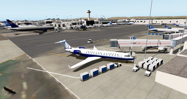 Скриншот из X-Plane 11 - Add-on: FunnerFlight - Airport Los Angeles International V2