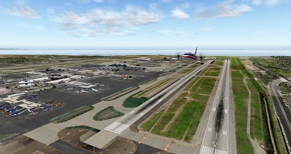 Скриншот из X-Plane 11 - Add-on: FunnerFlight - Airport Los Angeles International V2