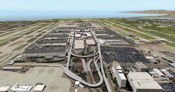 Скриншот из X-Plane 11 - Add-on: FunnerFlight - Airport Los Angeles International V2
