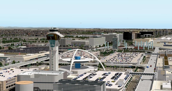 Скриншот из X-Plane 11 - Add-on: FunnerFlight - Airport Los Angeles International V2