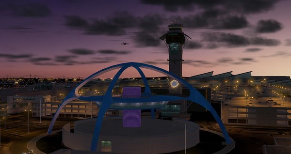 Скриншот из X-Plane 11 - Add-on: FunnerFlight - Airport Los Angeles International V2