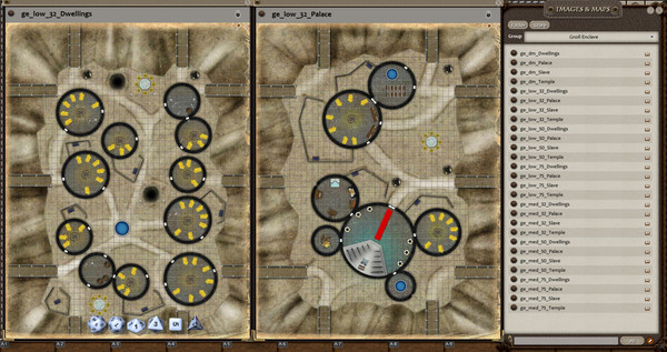 Скриншот из Fantasy Grounds - 0one's Colorprints #8: Gnoll Enclave (Map Pack)