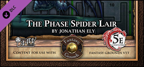 Fantasy Grounds - Mini-Dungeon #025: The Phase Spider Lair (5E) cover art