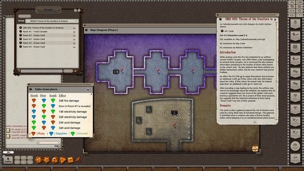 Скриншот из Fantasy Grounds - Mini-Dungeon #028: Throne of the Dwellers in Dreams (5E)