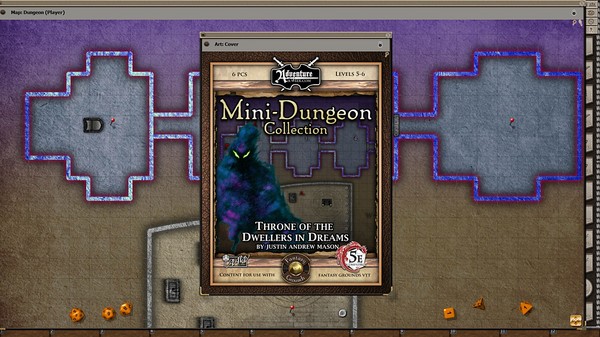 Скриншот из Fantasy Grounds - Mini-Dungeon #028: Throne of the Dwellers in Dreams (5E)