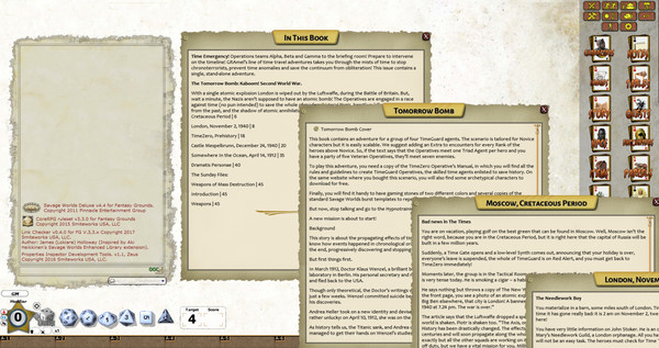 Скриншот из Fantasy Grounds - TIMEZERO: Tomorrow BOMB (Savage Worlds)