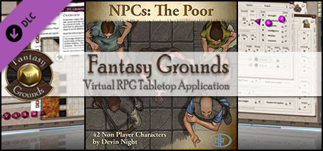 Fantasy Grounds - NPCs: The Poor (Token Pack)