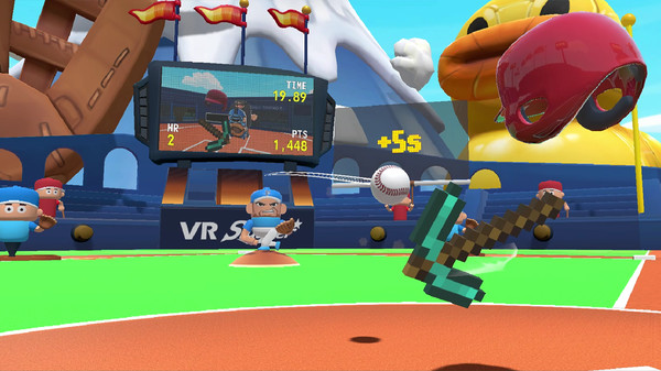 VR Slugger: The Toy Baseball Field game for Linux 1
