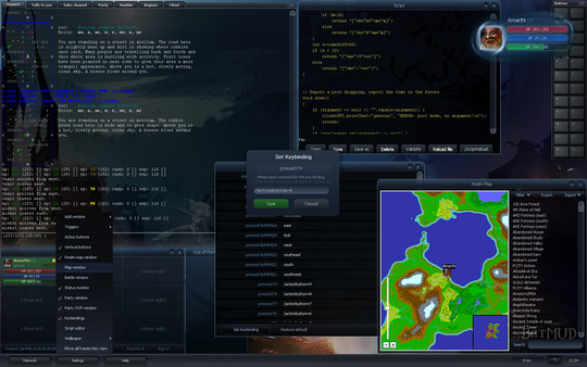 Скриншот из BatMUD