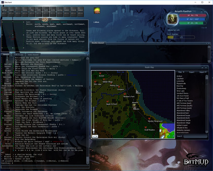Скриншот из BatMUD