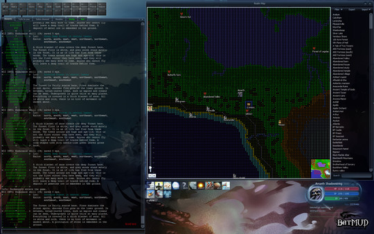 Скриншот из BatMUD