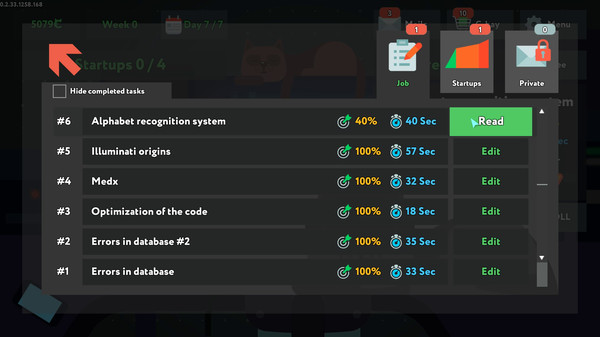 Скриншот из while True: learn()