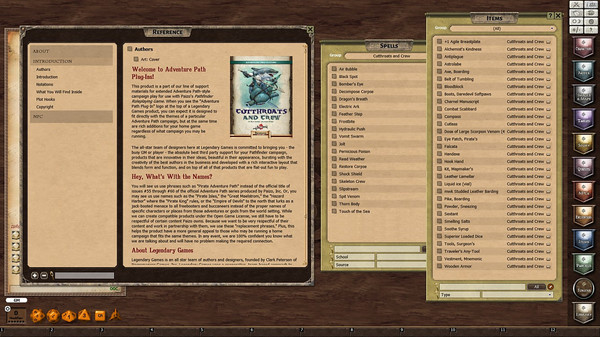 Скриншот из Fantasy Grounds - Cutthroats and Crew (PFRPG)