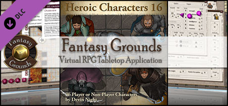 Fantasy Grounds - Heroic Characters 16 (Token Pack)
