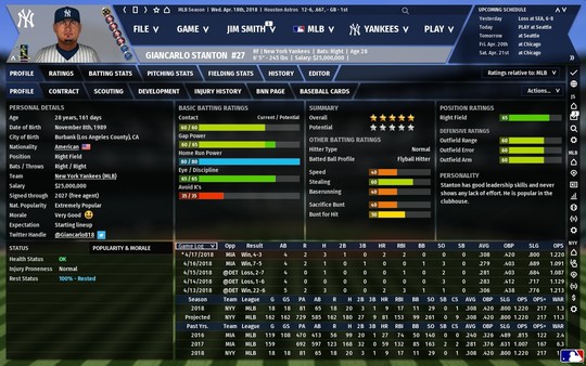 Out of the Park Baseball 19 recommended requirements