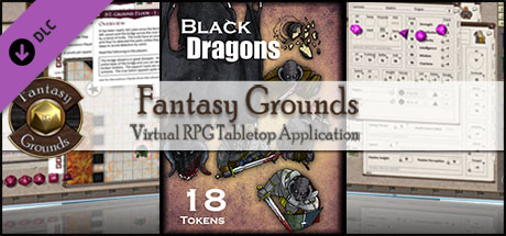 Fantasy Grounds - Black Dragons (Token Pack)