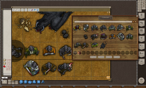 Скриншот из Fantasy Grounds - Black Dragons (Token Pack)