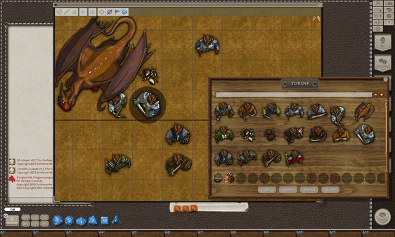Скриншот из Fantasy Grounds - Copper Dragons (Token Pack)